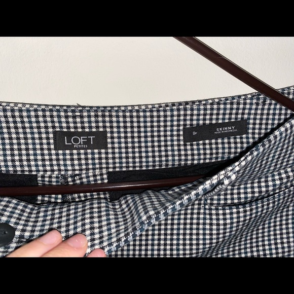 Loft cropped plaid pants - Picture 2 of 4